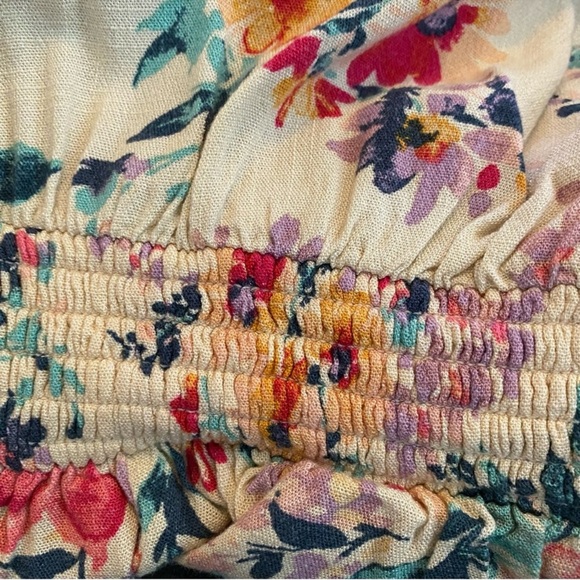 Torrid 2 Multi Floral Mini Lenny Smocked Waist Dress 2X 18/20 - Picture 8 of 13